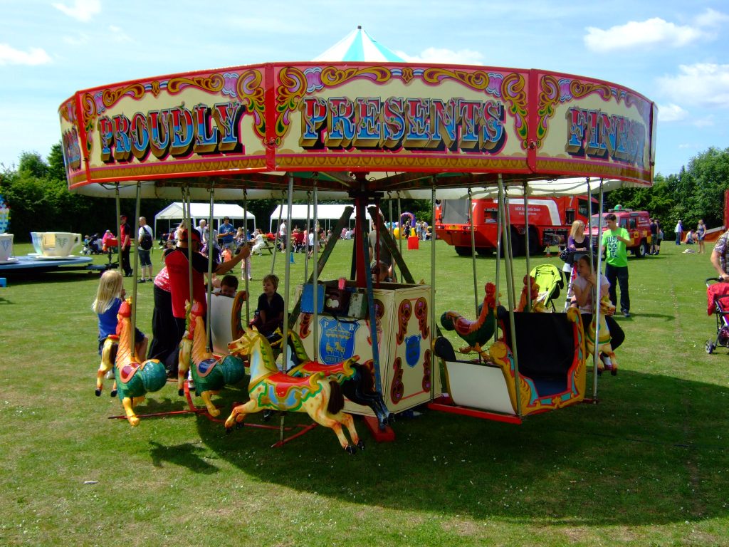 Amusement and fairground rides for children